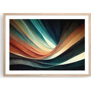 Obraz Plakát v rámu světlý dub do obýváku ložnice 70x50 moderní umělecký obraz