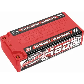RC model letadla Sport Racing 50C LiPo Shorty Hardcase-4800mAh-7.4V-4mm Bullit (35,5Wh)