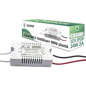 LED osvětlení MINI NAPÁJECÍ ZDROJ DO NÁBYTKU PLA 12V 2A 24W IP20 pro LED pásky
