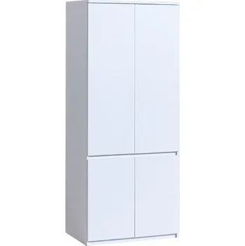 Šatní skříň Dolmar Skříň Arca 80 AR1 Barevné provedení: arktická bílá + arktická bílá