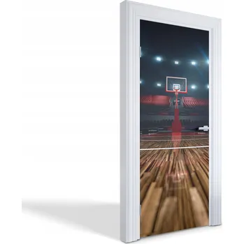Fototapeta Samolepící dekorativní nálepka na dveře Basketbalové hřiště 85x205 cm