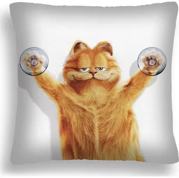 Polštář POLŠTÁŘ KOČKA 35 NA OKNO POVLAK ZRZAVÝ LENOCH