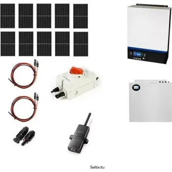 Ohřívač vody Hybridní off-grid solární sada 4,3 kWp ESB 10kW-48 MPPT, LiFePo4 baterie 5kWh