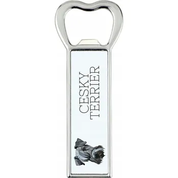 Otvírák Český teriér - otvírák na lahve s geometrickým psem