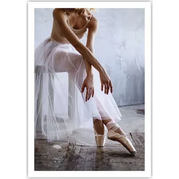 Obraz Plakát na zeď bez rámu 70x100 baletka obraz plakáty do obývacího pokoje ložnice