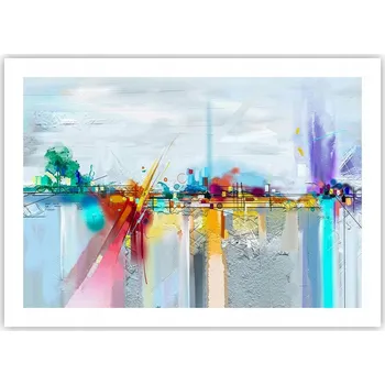 Obraz Plakát bez rámu do obývacího pokoje ložnice 70x50 abstrakce moderní módní obraz