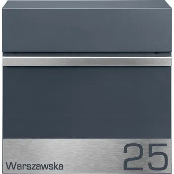 Poštovní schránka Poštovní schránka euroschránka, s vhozem, se schránkou na noviny M-TEC šedá