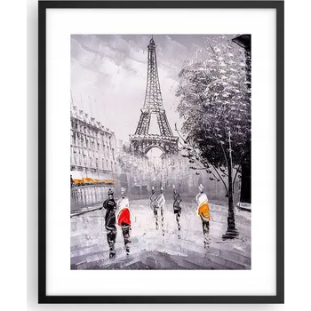 Obraz Foto obraz plakát na zeď v černém rámu 40x50 město plakáty do obýváku