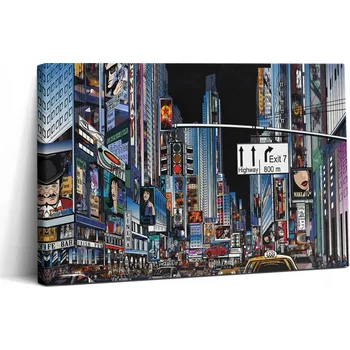 Obraz Obraz Canvas Plátno Moderní Do Posilovny Luxusní New York Nocí 30x20