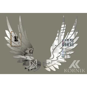 Zrcadlo Dekorativní Akrylové Zrcadlo Stříbrné | 650x500 mm | Moderní Design