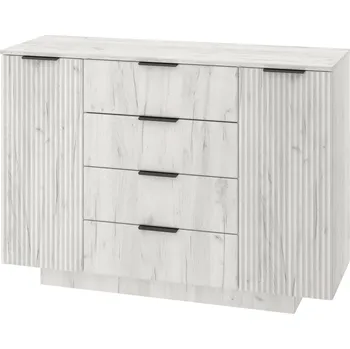 Komoda Max-i Komoda K-6 MDF Zvolte barvu:: dub kraft - bílý