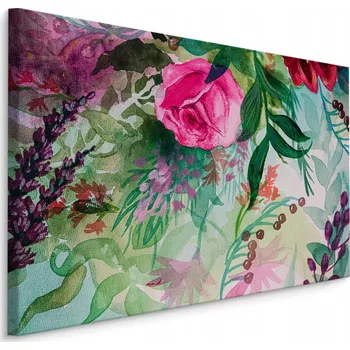 Obraz Obraz na plátně KVĚTINY Pastelový Efekt 70x50