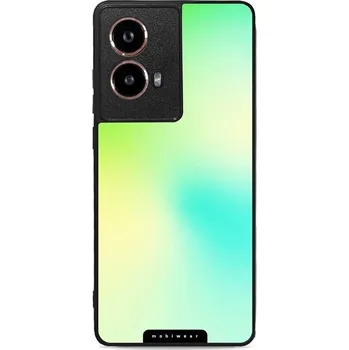Pouzdro na mobilní telefon Lesklý kryt Mobiwear Glossy - Motorola Moto G85 5G - G062G Zelenkavý odstín (Prémiové lesklé pouzdro, obal, kryt Mobiwear Glossy na mobil Motorola Moto G85 5G - G062G Zelenkavý odstín, materiál Plast + TPU silikon - krytí po všech stranách, neošoupatelný)