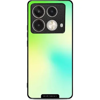 Pouzdro na mobilní telefon Lesklý kryt Mobiwear Glossy - Infinix Note 40 - G062G Zelenkavý odstín (Prémiové lesklé pouzdro, obal, kryt Mobiwear Glossy na mobil Infinix Note 40 - G062G Zelenkavý odstín, materiál Plast + TPU silikon - krytí po všech stranách, neošoupatelný potisk,)