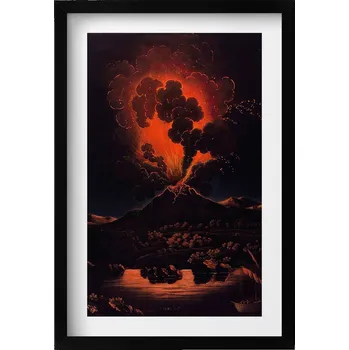 Obraz Dekorativní obraz v rámu do obýváku Ilustrace v japonském stylu 40x60 cm