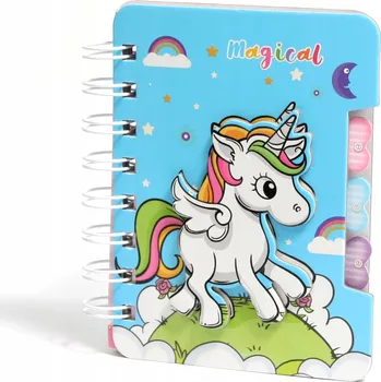 Zápisník JEDNOROŽEC MINI NOTES ZÁPISNÍK DENÍK PRO DĚTI