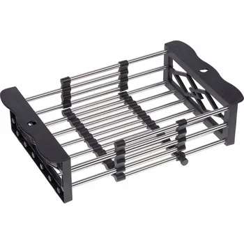 Odkapávač na nádobí Odkapávač na dřez STRONG ocel černý