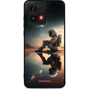 Pouzdro na mobilní telefon Lesklý kryt Mobiwear Glossy - Motorola Moto G84 - G003G Astronaut na samotce (Prémiové lesklé pouzdro, obal, kryt Mobiwear Glossy na mobil Motorola Moto G84 - G003G Astronaut na samotce, materiál Plast + TPU silikon - krytí po všech stranách, neošoupateln