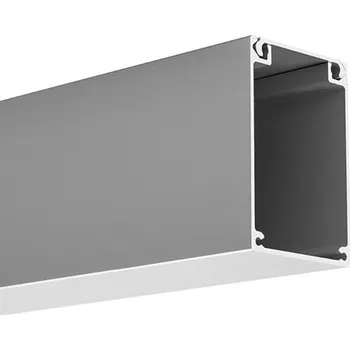 LED lišta LED hliníkový profil KLUŚ BOX stříbrná anoda 3m