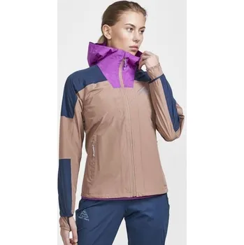 Běžecké oblečení Craft PRO Trail Hydro W 1912448 dámská běžecká bunda POUZE M - hnědá (VÝPRODEJ) + DÁREK + Doprava ZDARMA