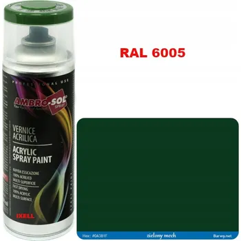 Barva ve spreji RAL 6005 AKRYLOVÝ LAK ve spreji zelený LESK 1233