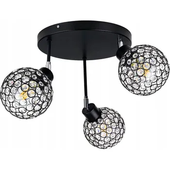 Závěsné svítidlo LED-ONE Drátěné s křišťály, 3 světelné body E27