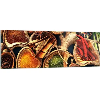 Obraz Obraz na skle do obýváku ložnice 90x30 gastronomie obrazy na zeď sklo