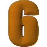 YellowTipi Polštář Číslice 6 medová