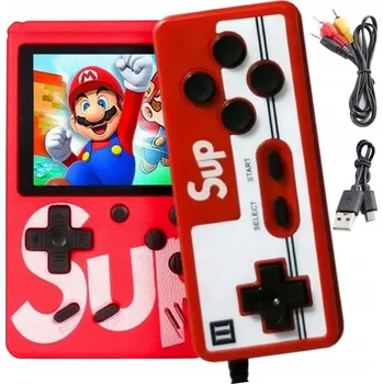 Herní konzole PŘENOSNÁ MINI RETRO HERNÍ KONZOLE GAMEBOY PEGASUS GAME BOX MARIO CONTRA 400 HER
