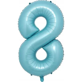 Balónek FÓLIOVÝ BALÓNEK ČÍSLICE 8 NAROZENINY MODRÝ