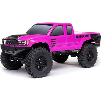 RC model auta Axial SCX24 Base Camp 1:24 4WD RTR růžový