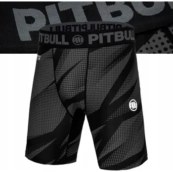 Pánské kraťasy PITBULL WEST COAST PÁNSKÉ KOMPRESNÍ KRAŤASY DOT CAMO 2 ŠEDÉ GREY S