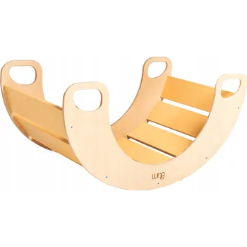 Dětská houpačka Dřevěné Houpačka Luna Toys žluté