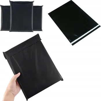 Obálka FÓLIOVÉ OBÁLKY KURIÉRSKÉ 85x78+4 0,06 ČERNÉ 50