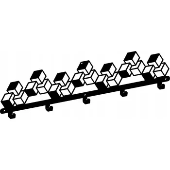 Věšák Šatní ramínko kovový Gamet černý