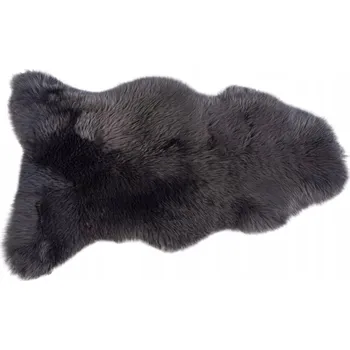 Koberec Koberec z pravé jehněčí kůže, přírodní ovčí kůže, deka M Šedá