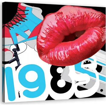 Obraz OBRAZ NA PLÁTNĚ MLÁDEŽNICKÝ Pusa Pop Art 50x50