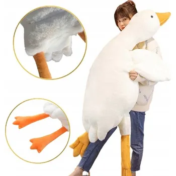 plyšák Plyšová Hračka husa plyšák látková vícebarevná 130 cm