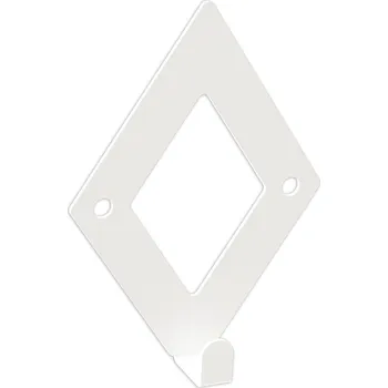 Věšák Šatní ramínko kovový Domer bílý