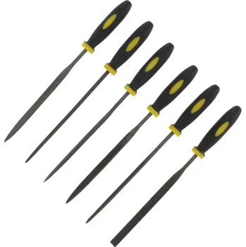 Modelcraft jehlové pilníky s gumovou rukojetí (sada 6ks)