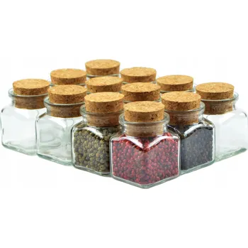 Sklenice Sklenice s korkem Pojemnikowo 120 ml 12 kusů