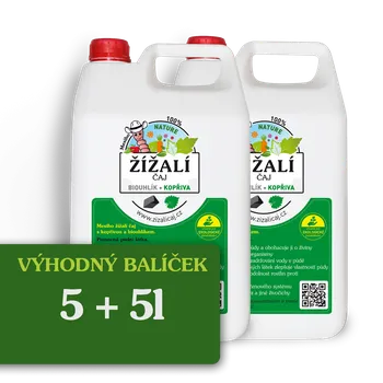 Hnojivo Mesiho žížalí čaj s kopřivou a biouhlíkem 10 litrů