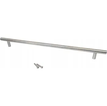 Nábytkové kování Nábytková úchytka reling stříbrná matná 38 x 1,2 x 3,5 cm