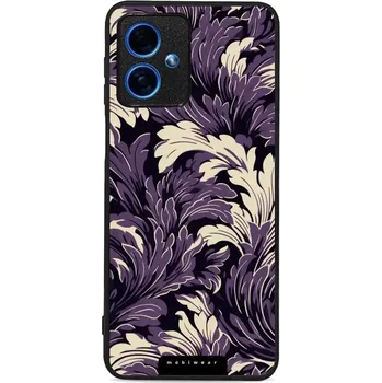 Pouzdro na mobilní telefon Lesklý kryt Mobiwear Glossy - Motorola Moto G54 5G - GA46G Fialové rostliny (Prémiové lesklé pouzdro, obal, kryt Mobiwear Glossy na mobil Motorola Moto G54 5G - GA46G Fialové rostliny, materiál Plast + TPU silikon - krytí po všech stranách, neošoupatelný)