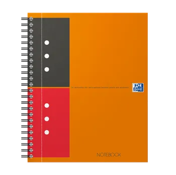 Blok spirálový Oxford International Notebook A5+, 80 listů, linkovaný