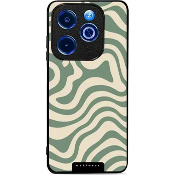 Pouzdro na mobilní telefon Lesklý kryt Mobiwear Glossy - Infinix HOT 40i - GA57G Zelené a béžové zkrouceniny (Prémiové lesklé pouzdro, obal, kryt Mobiwear Glossy na mobil Infinix HOT 40i - GA57G Zelené a béžové zkrouceniny, materiál Plast + TPU silikon - krytí po všech stranách,)
