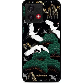 Pouzdro na mobilní telefon Lesklý kryt Mobiwear Glossy - Motorola Moto G84 - G042G - Jeřábi (Prémiové lesklé pouzdro, obal, kryt Mobiwear Glossy na mobil Motorola Moto G84 - G042G - Jeřábi, materiál Plast + TPU silikon - krytí po všech stranách, neošoupatelný potisk, tenké proveden