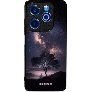 Pouzdro na mobilní telefon Lesklý kryt Mobiwear Glossy - Infinix HOT 40i - G005G Strom s galaxií (Prémiové lesklé pouzdro, obal, kryt Mobiwear Glossy na mobil Infinix HOT 40i - G005G Strom s galaxií, materiál Plast + TPU silikon - krytí po všech stranách, neošoupatelný potisk, tenk