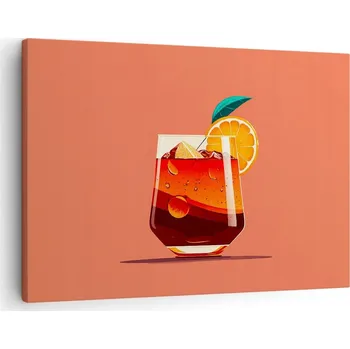 Obraz Obraz na plátně do obýváku, ložnice 70x50 koktejl foto obrazy na zeď