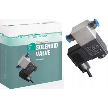 Ventil Aqua Art Elektromagnetický ventil CO2 230V AC + Rychlospojky pro hadičku 4/6mm
